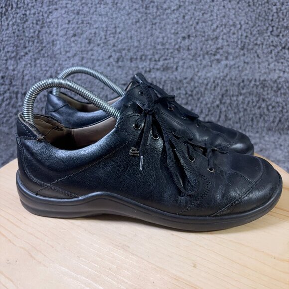 Finn Comfort Shoes Cusco Oxford Womens Size 8 Leather Black Made in Germany - Picture 3 of 8